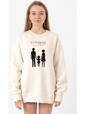 Tshirthane Clannad Anime After Story Ekru Kadın 2ip Sweatshirt