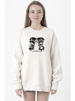 Tshirthane The Lighthouse Minimalist Beyaz Kadın 2ip Sweatshirt