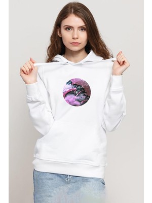 Tshirthane Linkin Park From Zero Beyaz Kadın 3ip Kapşonlu Sweatshirt