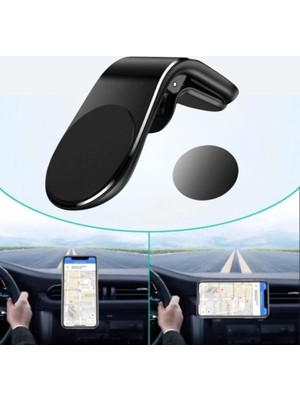 Modamizo Buffer ® Havalanndırma Izgarasına Takılabilen Mandallı Mıknatıslı Oto Araç Içi Manyetik Telefon Tutucu