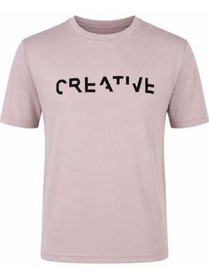 Trender 226-29 Creative Baskı Modal Octavian Vizon Erkek T-Shirt 26YG08000022