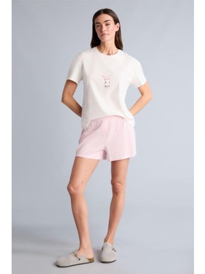 DeFacto %100 Pamuk Boxy Fit 2 Li Deniz Takım  (26 Sm)