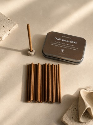 Mindsoho Oudh Ud Ağacı Doğal Içerikli Tütsü Metal Kutulu
