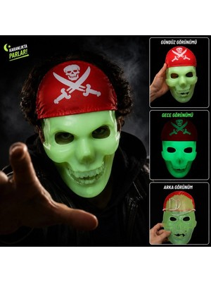 Fosforlu Korsan Kuru Kafa Maskesi