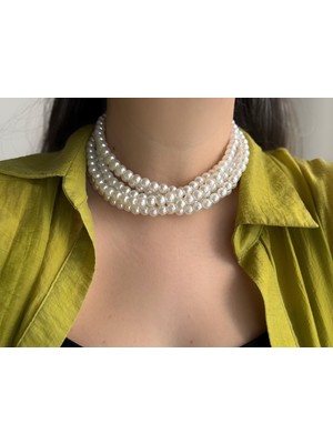 Owentis Çoklu Inci Sarmal Emma Kolye