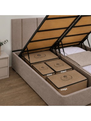 Less Home Bazaaltı Keçe Sandık 3\'lü Set (Mini,maxi,mega)