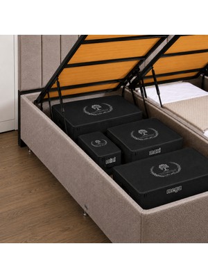 Less Home Bazaaltı Keçe Sandık 3\'lü Set (Mini,maxi,mega)