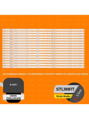 Uravas Store 65" SJ.HZ.D6500402-2835AS-F,B-112T07V3C-160607D-HZ,D650S01-4222-MZ1003 Tv Ledbar