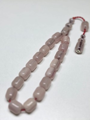 Zeyzun Usta Imzalı Bilek Boy Efe Maskot Sıkma Kehribar Tespih 13,5 x 16 mm Kapsül Kesim