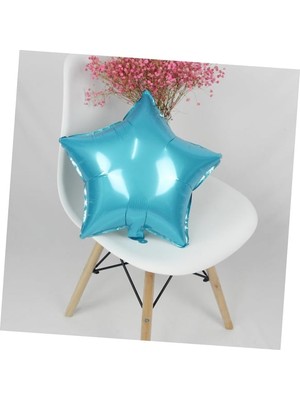 BenimMarifetlerim Açık Mavi Yıldız Folyo Banlon 18 Inch 45 cm