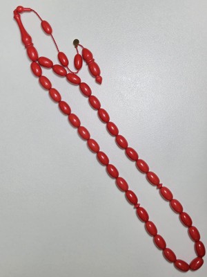 Fatih Erbabacan Usta Imzalı Arizona Katalin Kehribar Tesbih Beyzi Kesim (8 x 13 Mm)
