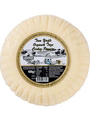 Akmeşe Organik Süt Çiftliği Akmeşe Organik Tam Yağlı Taze Çerkez Peyniri 400 G ( 1 Adet )