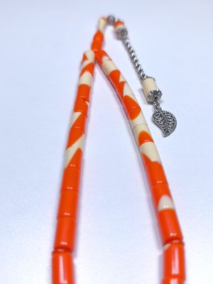 Efekentli Beyzbol Topu Turuncu Tesbih (7 x 11 Mm)