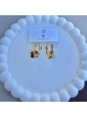14K Altın Kaplama Gold Pırpır Göçmen Küpesi