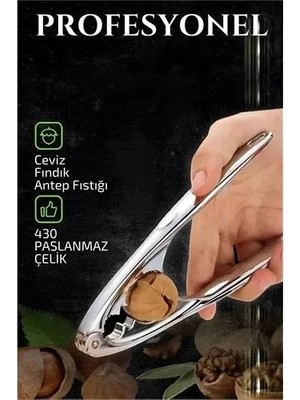 Uravas Store Fındık Ceviz Kırıcı 304 Paslanmaz Çelik Mink Design 721063