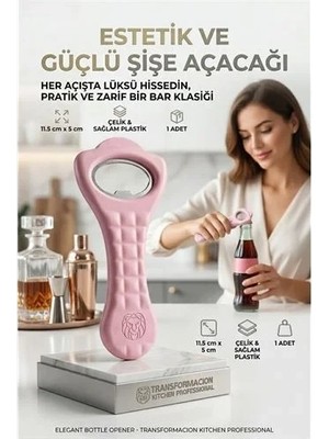 Uravas Store Pratik Şişe Açacağı | Ergonomik Barmen Tipi Sağlam Gazoz ve Içecek Açacağı 723196
