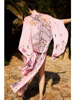 Jaquette x DeFacto Desenli Kimono H1252AX26HS