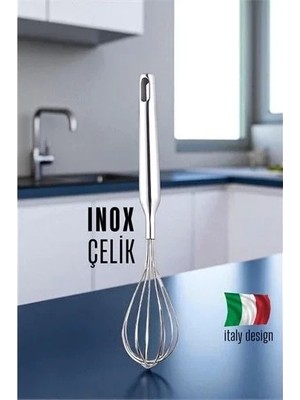 Uravas Store Inox Çelik Çırpıcı Italyan Dizayn 722006