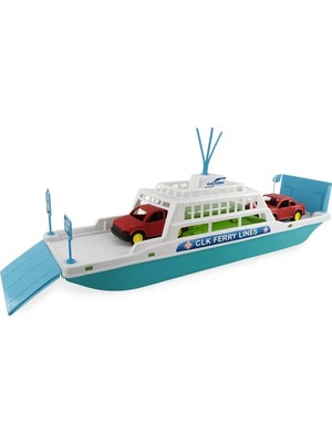 Uravas Store Feribot Araç Taşııyan Gemi 45 cm - Turkuaz - 1 Adet