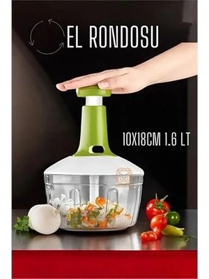 Uravas Store Pratik El Rondosu Üstten Basmalı 1.6 Litre 10X18CM