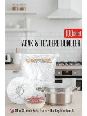 Uravas Store Tabak ve Tencere Bone Seti 2 Boyutlu 100 Adet 718847