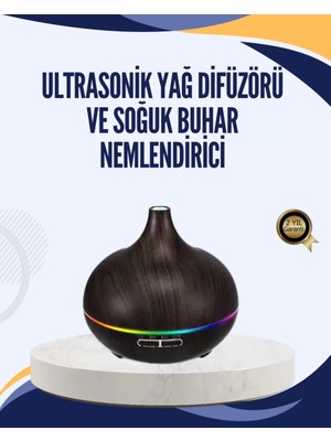 Esranın Dünyası LED Işıklı Sessiz Çalışan Soğuk Buhar Nemlendirici