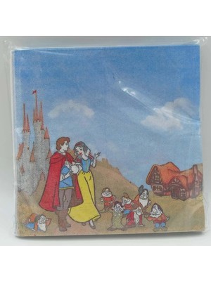 Kağıt Peçete 33X33 cm - 20 Li - Pamuk Prenses - 33X33 cm