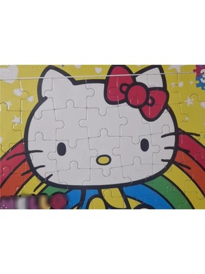 Mutlu Anılar Partievi Hellokitty Kuromi Mymelody Puzzle Yapboz Yap-Boz 42 Parça Hediyelik