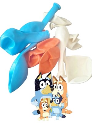 Mutlu Anılar Partievi Bluey Balon Seti 10LU