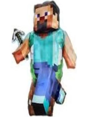 Mutlu Anılar Partievi Minecraft Folyo Balon 70CMX45CM Doğum Günü Parti