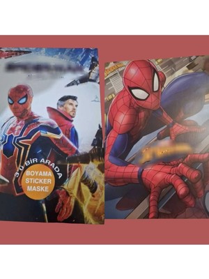 Mutlu Anılar Partievi 1 Adet Çizgili 60YAPRAK Defter ve Boyama Kitabı