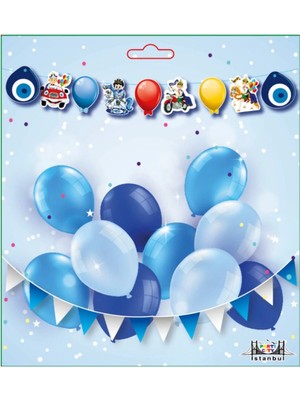 3D Nazar Boncuklu Zarf Banner