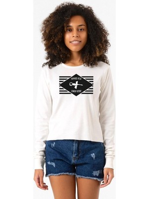 Tshirthane Cowboy Bebop Hammer Head Ekstra Uzunkol Sweatshirt Ekru