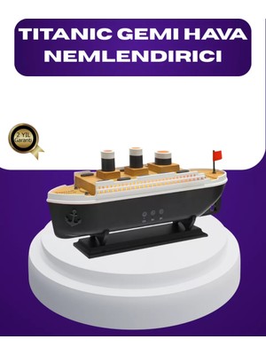 Esranın Dünyası Titanik Gemi Tasarımlı LED Işıklı Hava Nemlendirici Buhar Efektli Oda Difüzörü