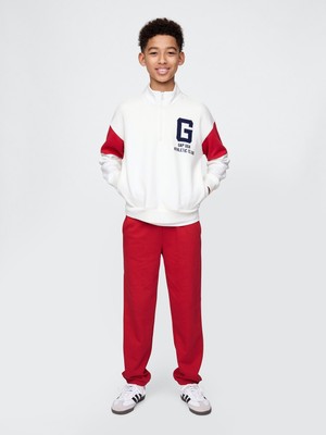 Gap Erkek Çocuk Kırmızı Relaxed Gap Logo Eşofman Altı