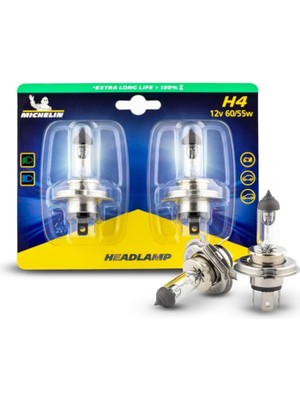 Shopwave Michelin MC32286 12VOLT 60/55WATT 1650 Lümen H4 2’li Halojen Far Seti