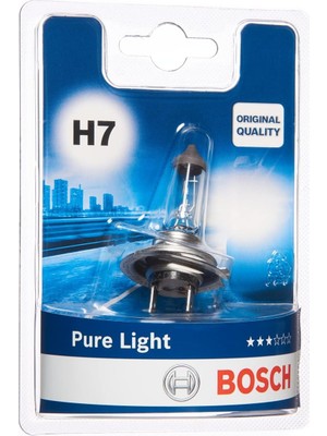 Shopwave Ampul Pure Light 12V H7 55 W PX26D Tekli Jiletin Paket Dacia Duster 1.6 Sce 15-18