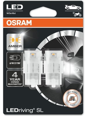 Shopwave T20 Tek Devreli LED Ampul Turuncu 12V (1 Takım-2 Adet)