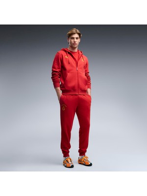 Puma Erkek Kırmızı Puma Gsk Ftbless Fz Hoodjacket Fl Galatasaray Ftblessentıals Erkek Kapüşonlu Ceket