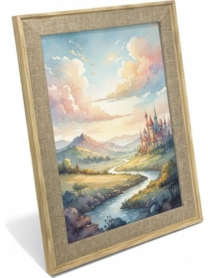 Shopwave Serisi 20 * 30 cm Ahşap Resim Çerçevesi Bej