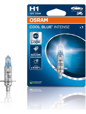 Shopwave Ampul 12V H1 55W Cool Intense Serisi%20 Fazla Beyaz Işık Osr 64150CBN