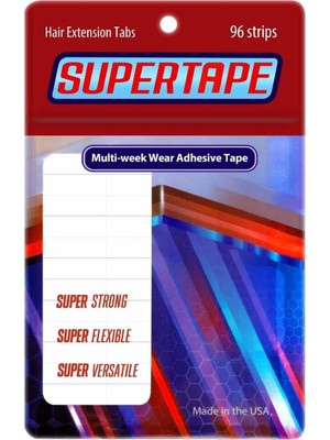 Shopwave True Tape Super Hair Extension Tape - Bant Kaynak Bandı (4 cm x 0,8 Cm) 96 Adet