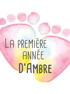 Shopwave La Première Année D'ambre: Album Bébé À Remplir Pour La Première Année De Vie - Album Naissance Fil