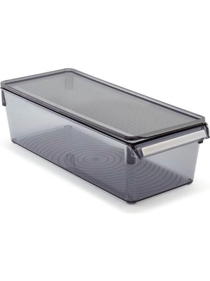 Shopwave Primanova Kapaklı Banyo Mutfak Düzenleyici Raf Ps 360 * 150 * 100 mm Şeffaf M-E27-20-16K