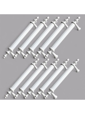 Shopwave Erciyes Mobilya Mutfak Dolabı Çekmece Dolap Kapak Kulpu Kulbu Beyaz (96 Mm-9.6 Cm) Metal Kulpları