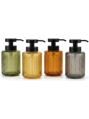 Shopwave Deconox 1 Adet 500 ml Cam Sıvı Sabunluk - Şık Tasarım - 4 Farklı Renk Seçeneği (Asorti Gönderim)