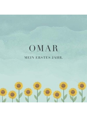 Shopwave Omar Mein Erstes Jahr: Baby Tagebuch I Babyalbum I Erinnerungsalbum I Eintragealbum I Kinderbuch I