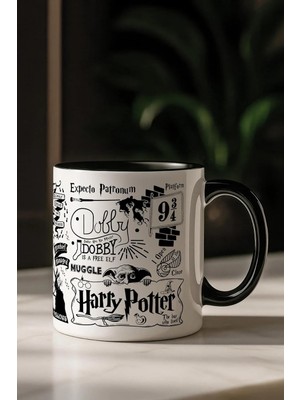 Shopwave Harry Potter Temalı Özel Tasarım Porselen Kupa Bardak