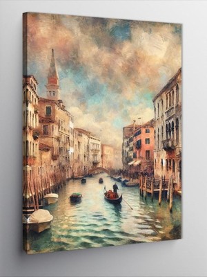 Shopwave Tablo Mega Kanvas Tablo Venedik Italya, 50CM x 70CM