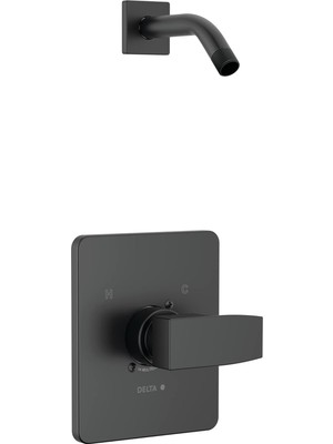 Shopwave Faucet Tek Kolu Mat Siyah Duş Bataryası Seti, Mat Siyah Duş Trim Kiti, Duş Armatürleri